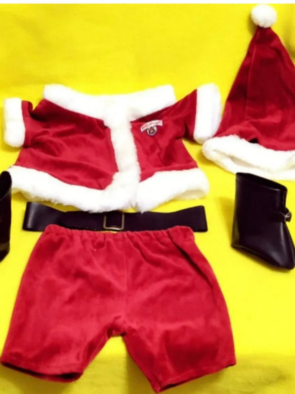 Vintage Teddy Ruxpin Santa Suit Outfit Set